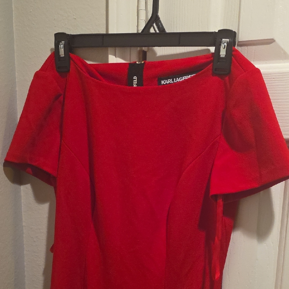 Karl Lagerfeld Red Mini Dress